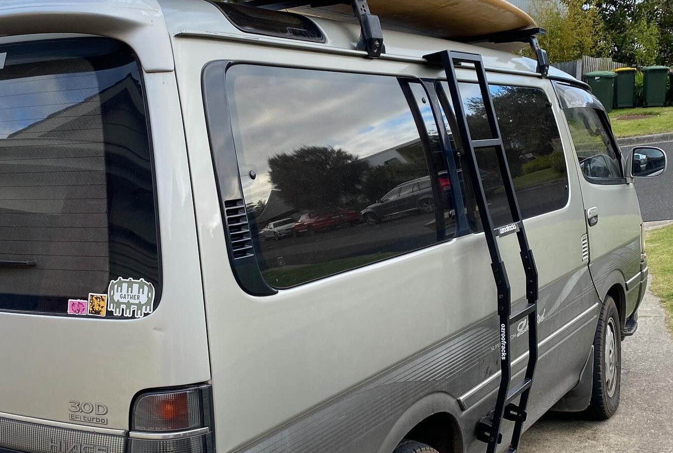 1x OZ147 Stainless Steel Gutter Ladder 147CM