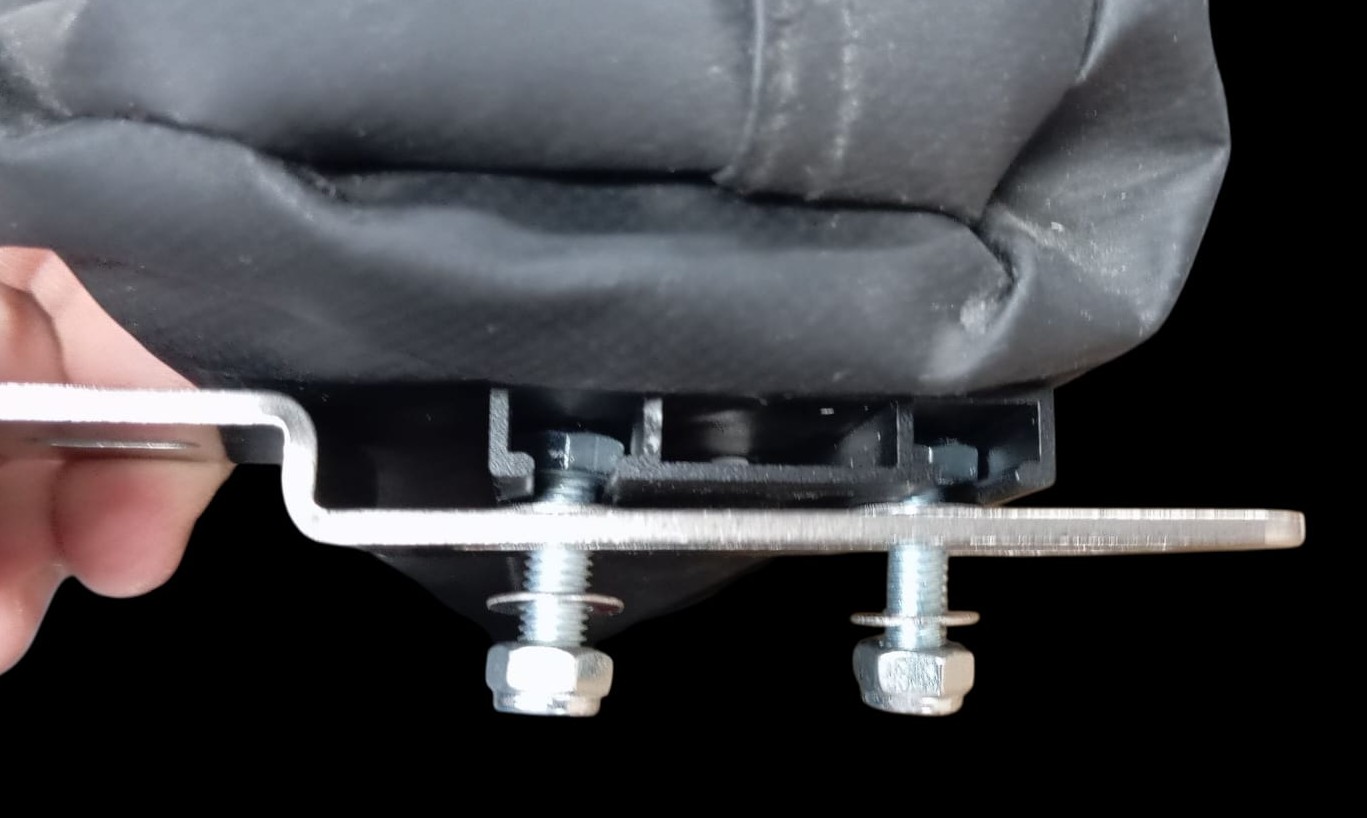 2x OZ15 Awning Gutter Mount Stainless Steel Bracket