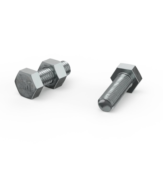 1x OZ8 Awning Set - M8 25mm hex head bolt, nut and washers