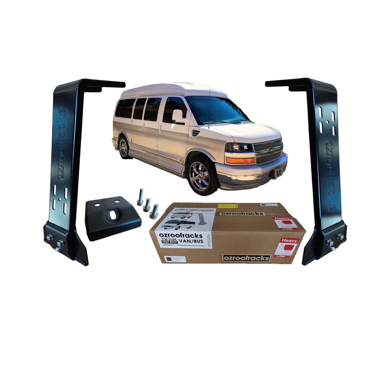 10x OZ44 Carbon Steel Brackets 44CM Ozroofracks