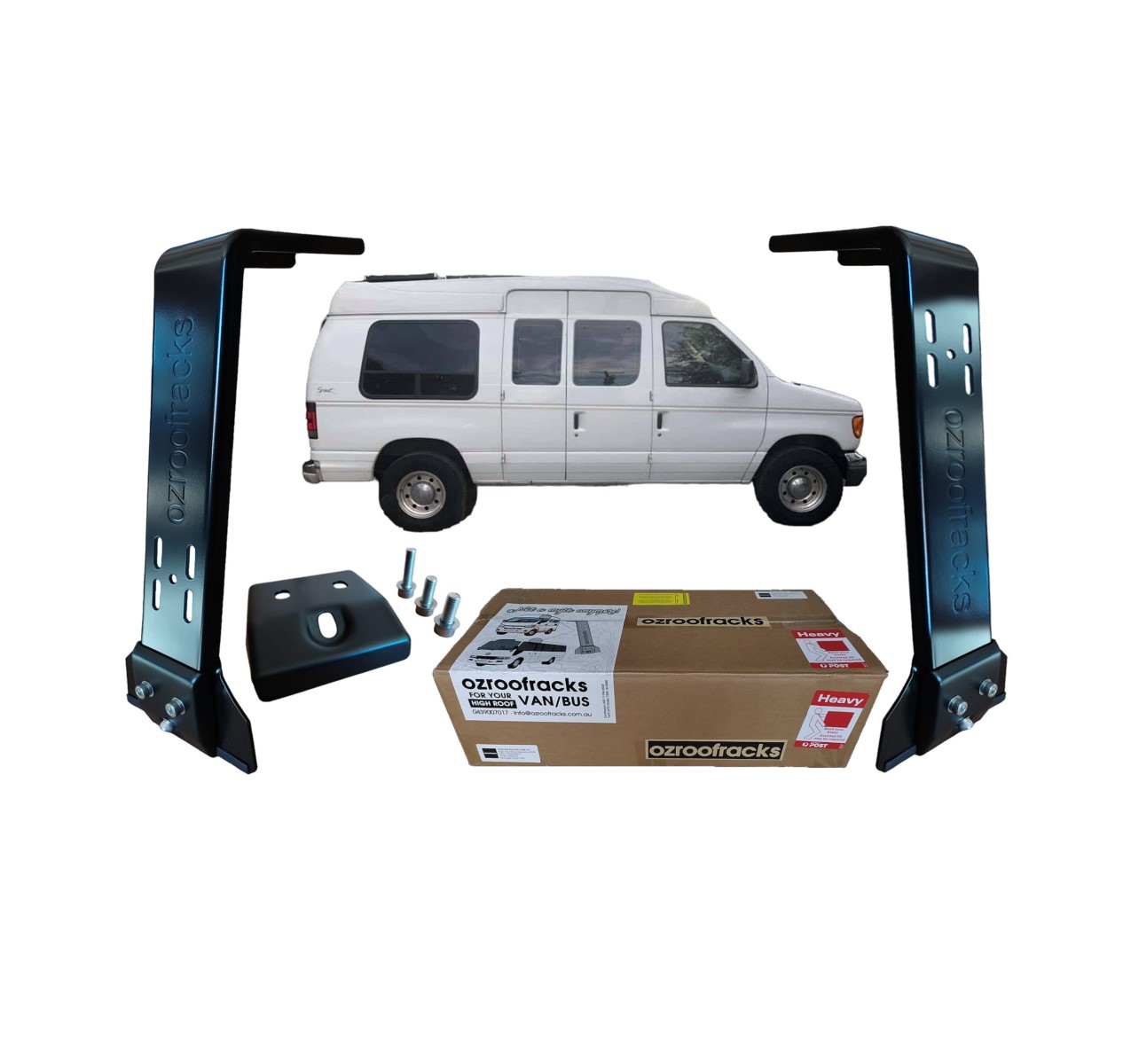 2x OZ44 Carbon Steel Brackets 44CM Ozroofracks