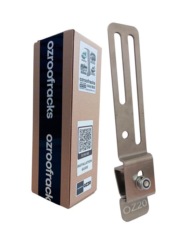 OZ20 Awning Gutter Mount Stainless Steel Bracket Ozroofracks